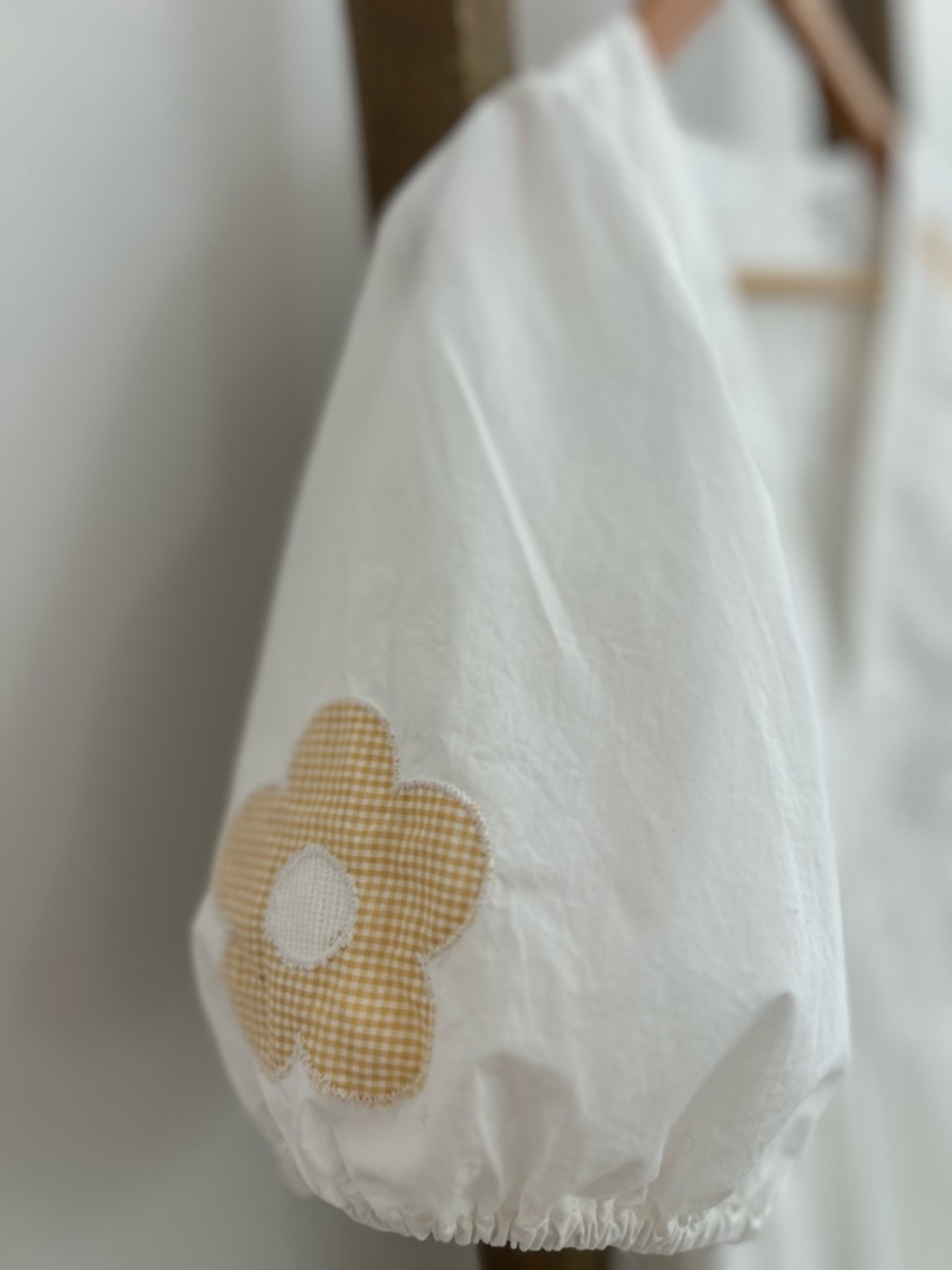 Madewell Annamarie Embroidered Mini Dress White Floral Gingham Puff Sleeve XS - Picture 9 of 13